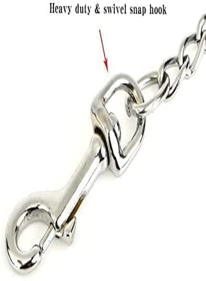 Pups&Pets Heavy Duty Dog Leash, 57 Inch Length Metal Dog Leash Dog Chain with Comfortable Handle for Medium & Large Size Dogs, Improved Dog Safety & Comfort ，Attaches to Pet Collar (Black Color) - Image 5